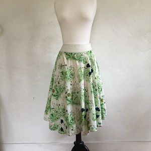 Viola (Anthropologie) lined cotton/linen skirt